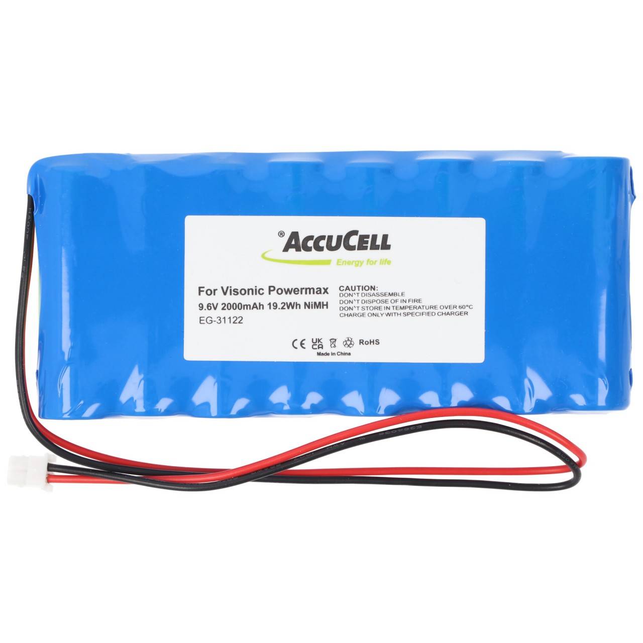 Akku passend für Visonic Powermax. Pro Akku 0-9912-G, 103-300672, GP180AAH8BMX NiMH, 9,6V-2
