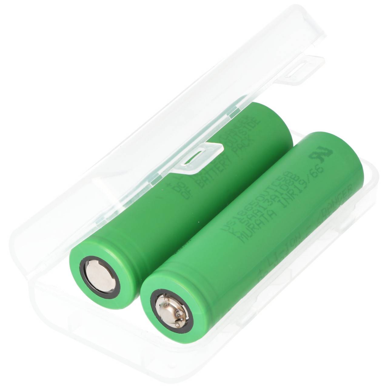 Keeppower Box für 2x 18650 transparent M3, nur geeignet für Akku bis max. 69,5mm-2