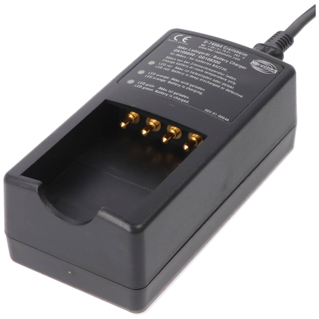 Original-Ladegerät HBC QA108600 passend für HBC BA223000-0