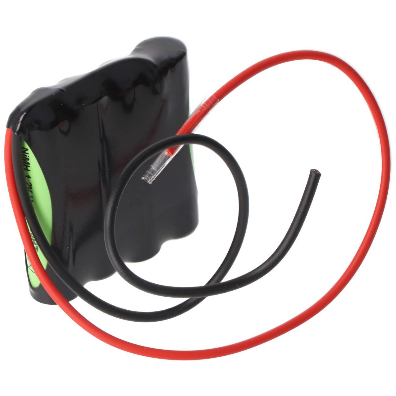 Notleuchtenakku NiMH 4,8V 600mAh F1x4 Micro AAA mit 200mm Kabel-0