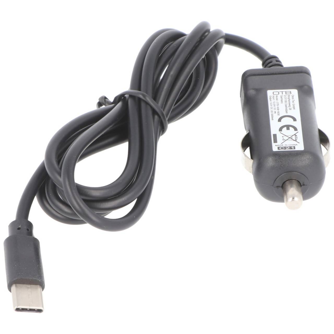AccuCell KFZ-Ladekabel Type C USB-C 3,0A-2