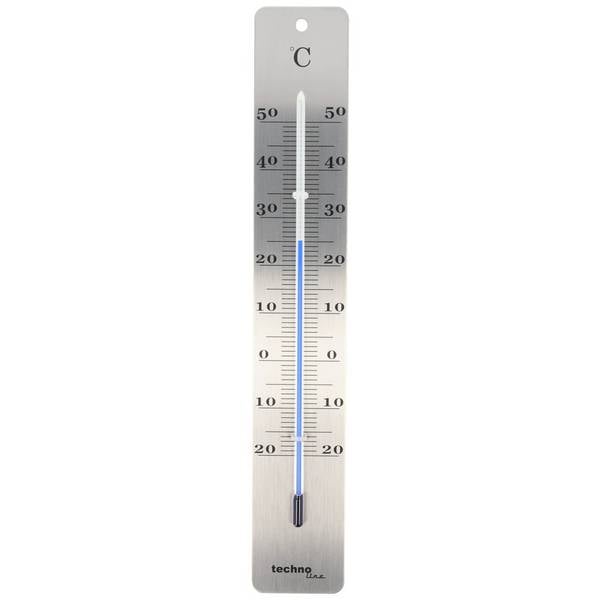WA 3020 Innen- oder Außenthermometer silber 45 x 280 x 15mm