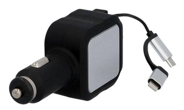 cartrend USB-KFZ-Multi-Ladestecker, 2-fach, schwarz-1