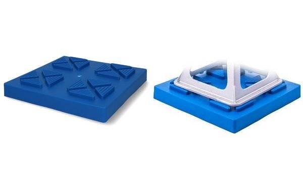 cartrend Caravan-Basisplatten für Stützböcke, blau, 4er Set-1