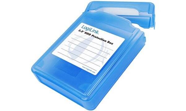 LogiLink HDD-Box für 3,5" Festplatten, blau (11112305)-0