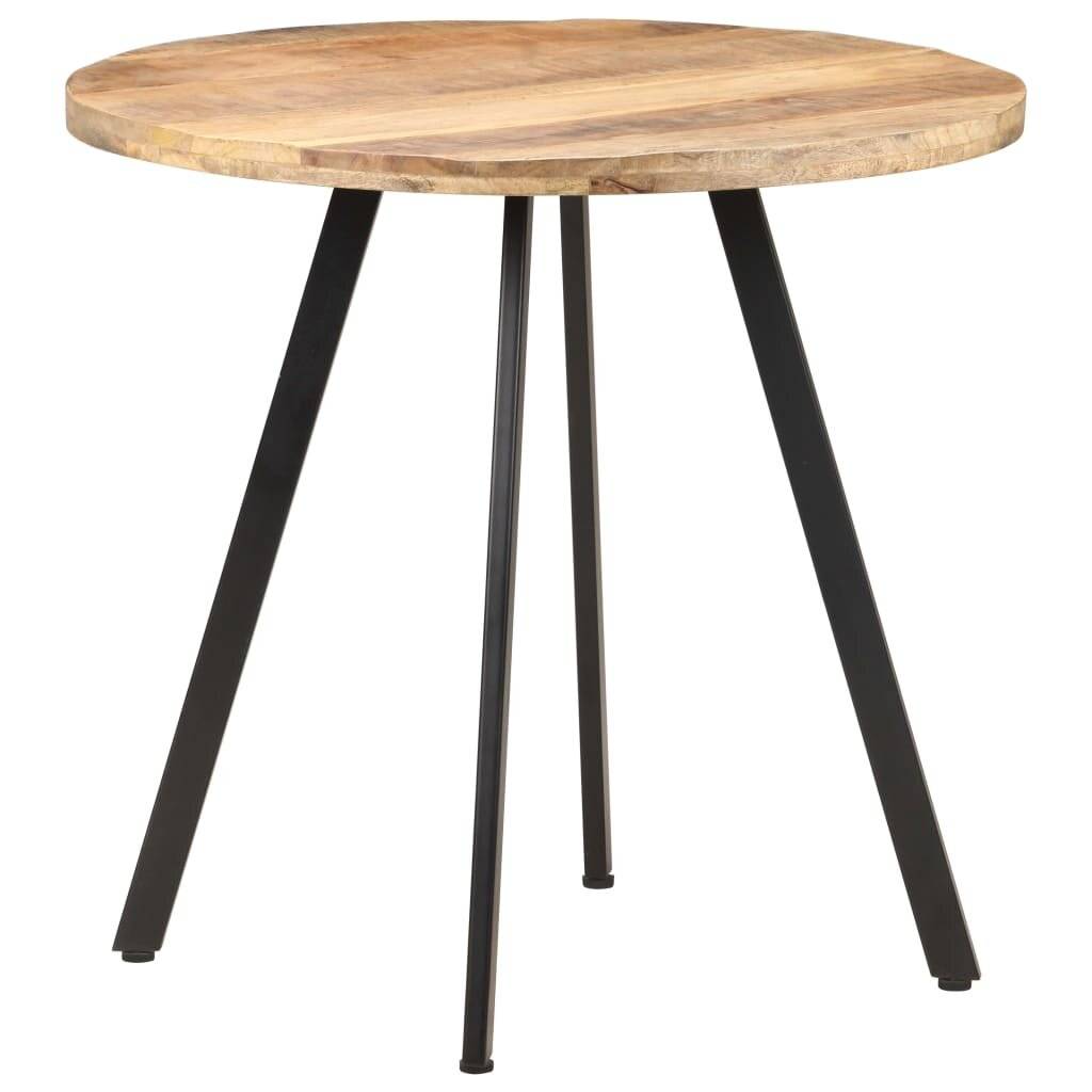 vidaXL Esstisch 80 cm Raues Mangoholz-6