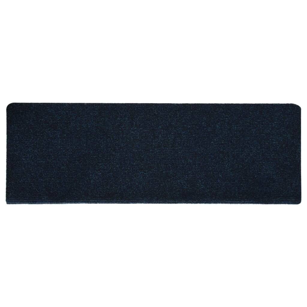 Treppenmatten 15 Stk. Nadelvlies 65x25 cm Blau-2