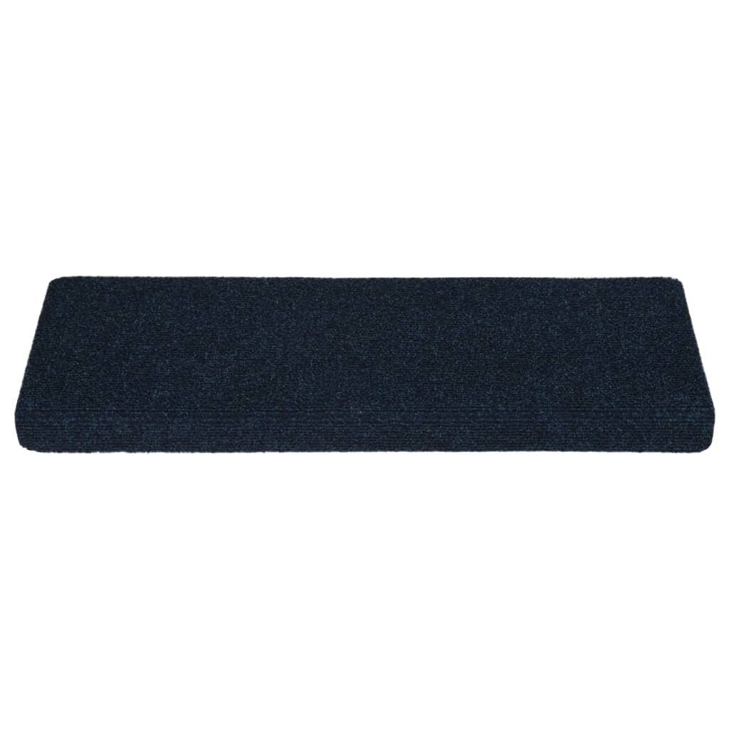 Treppenmatten 15 Stk. Nadelvlies 65x25 cm Blau-3