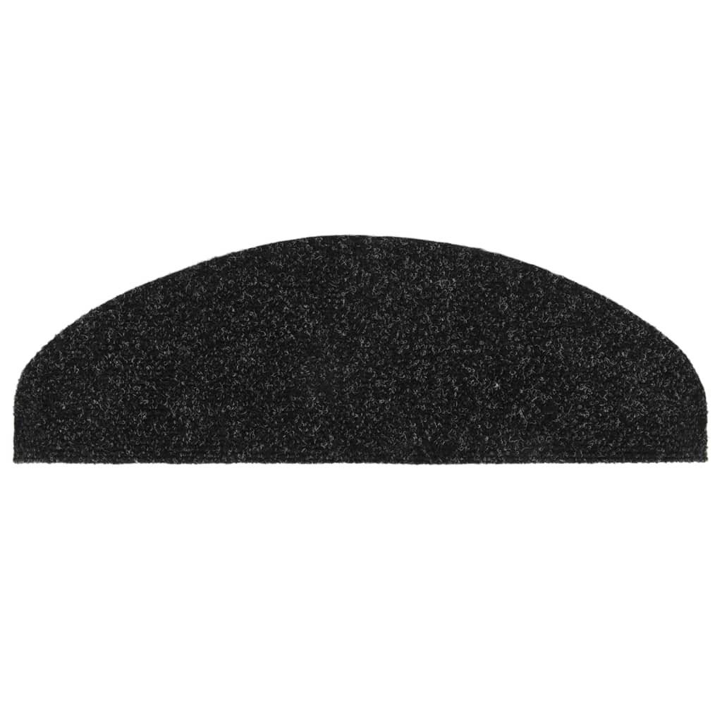 Treppenmatten Selbstklebend 5 Stk. Schwarz 65x21x4cm Nadelvlies-4
