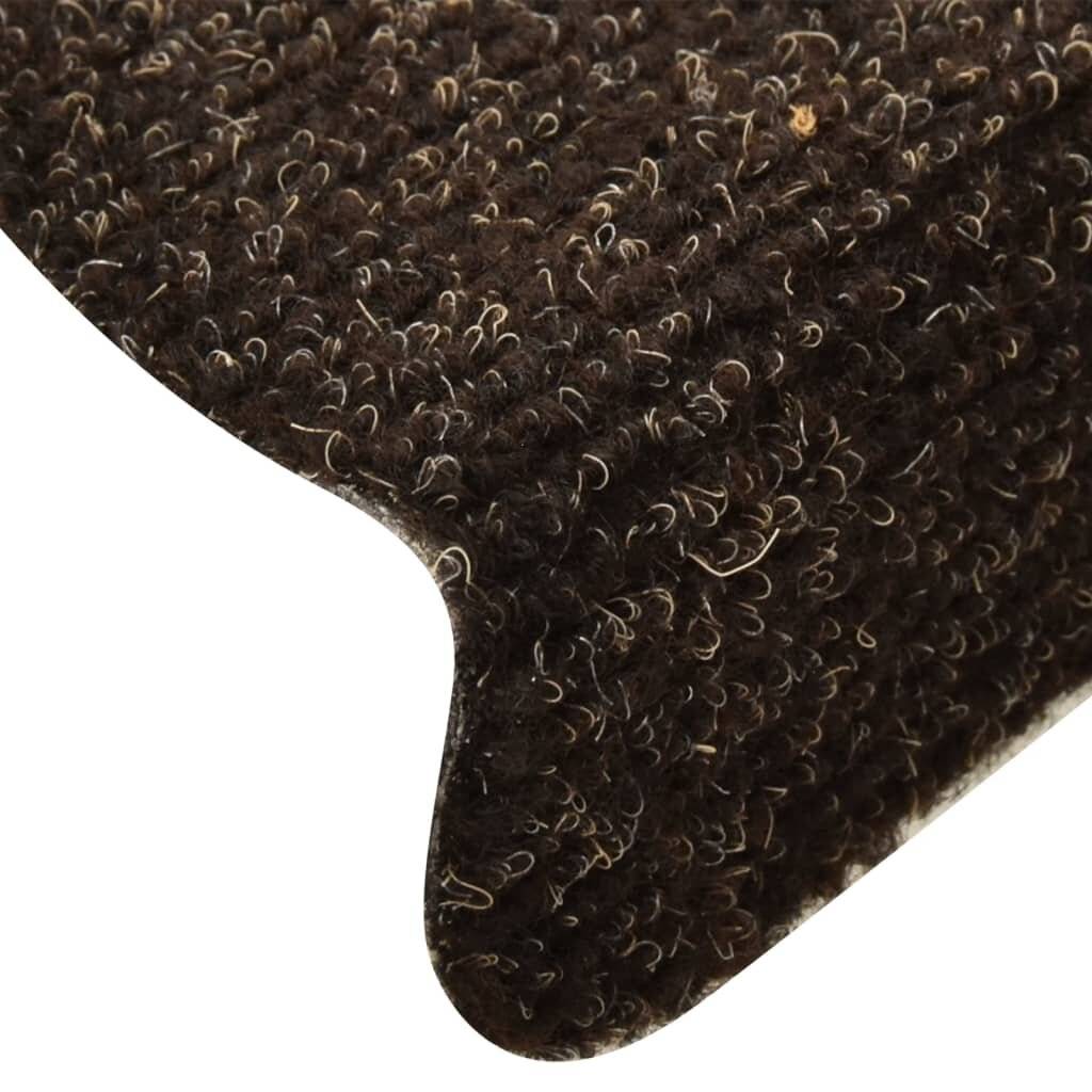 Selbstklebende Treppenmatten 5 Stk. Dunkelbraun 56x17x3cm-6