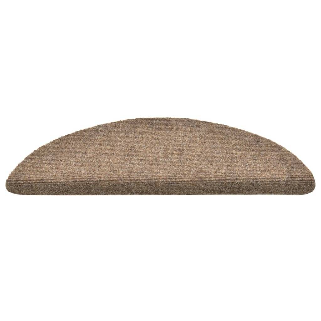 Selbstklebende Treppenmatten 5 Stk. Creme 56x17x3cm Nadelvlies-4