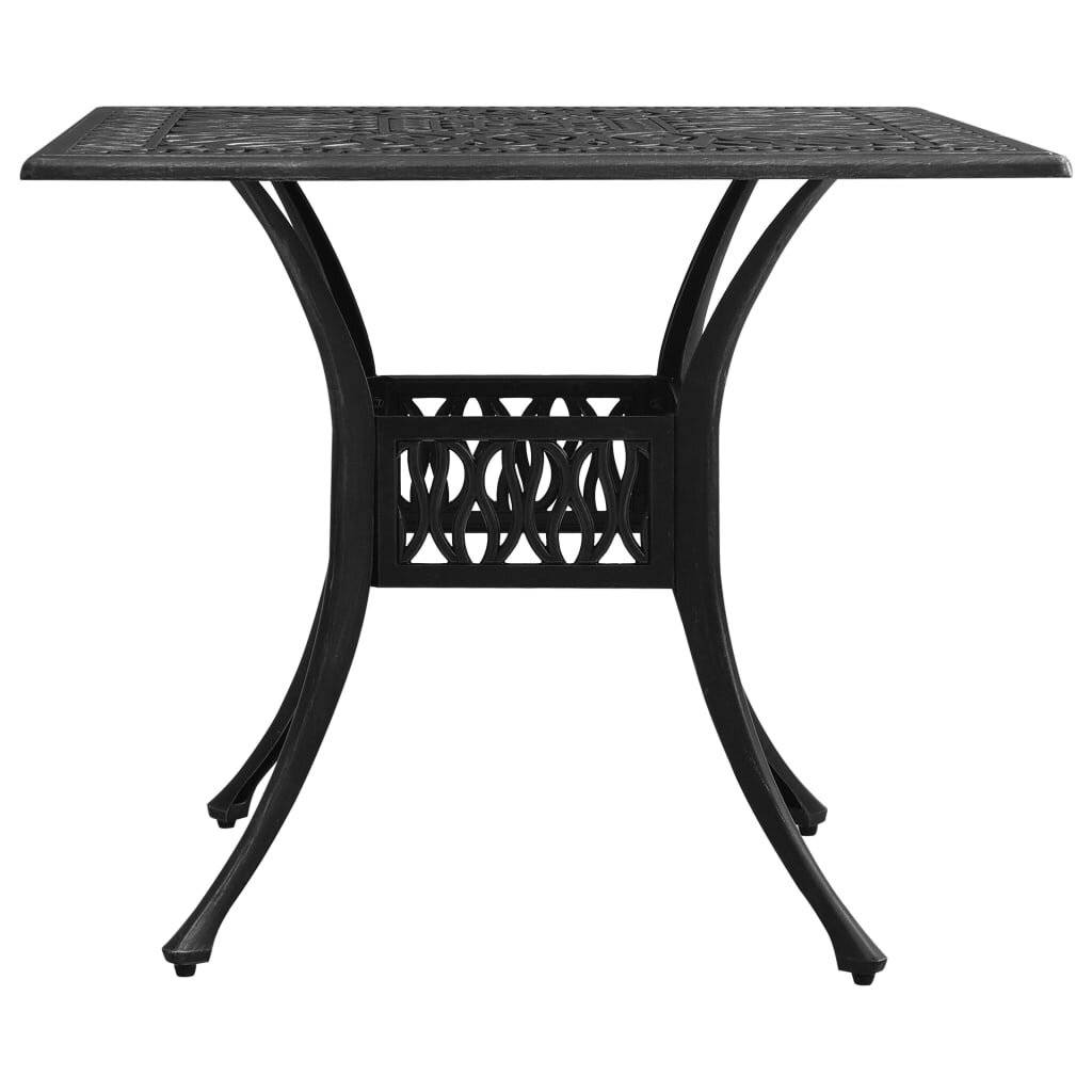 Symbolbild für 5-tlg. Bistro-Set Aluminiumguss Schwarz