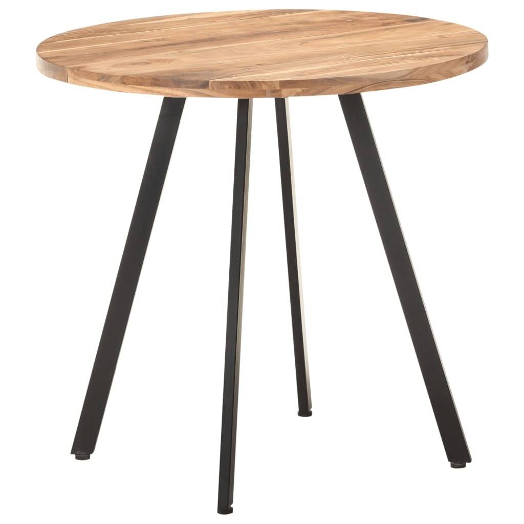vidaXL Esstisch 80 cm Massivholz Akazie-5