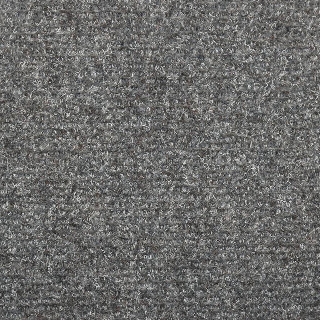Treppenmatten 10 Stk. Hellgrau 65x25 cm Nadelvlies-2