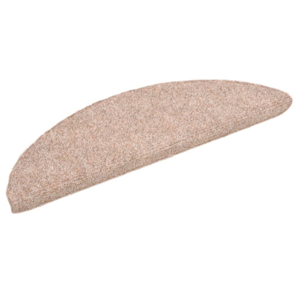 Selbstklebende Treppenmatten 10 Stk. Braun 54x16x4cm Nadelvlies-3