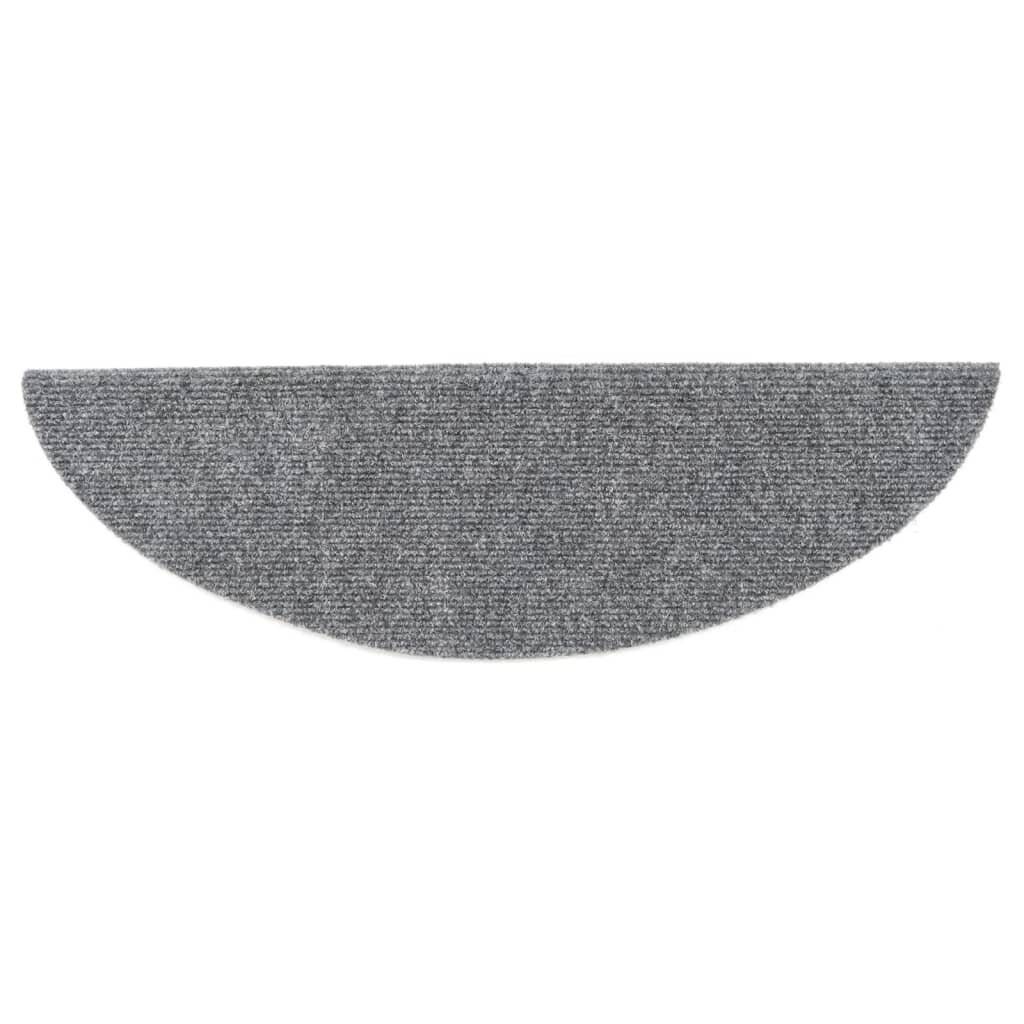Selbstklebende Treppenmatten 5 Stk. Hellgrau 54x16x4 cm-5