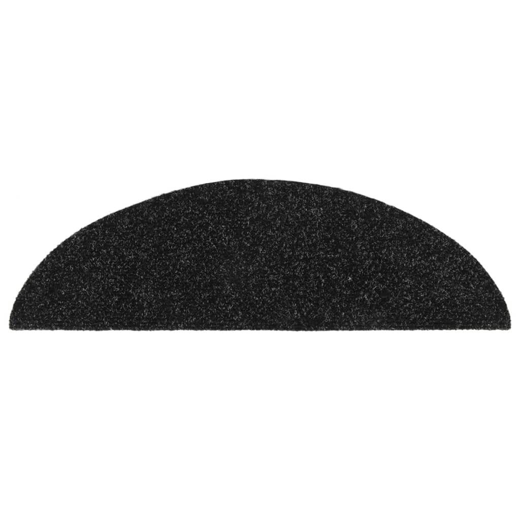 Selbstklebende Treppenmatten 5 Stk. Schwarz 54x16x4 cm-5