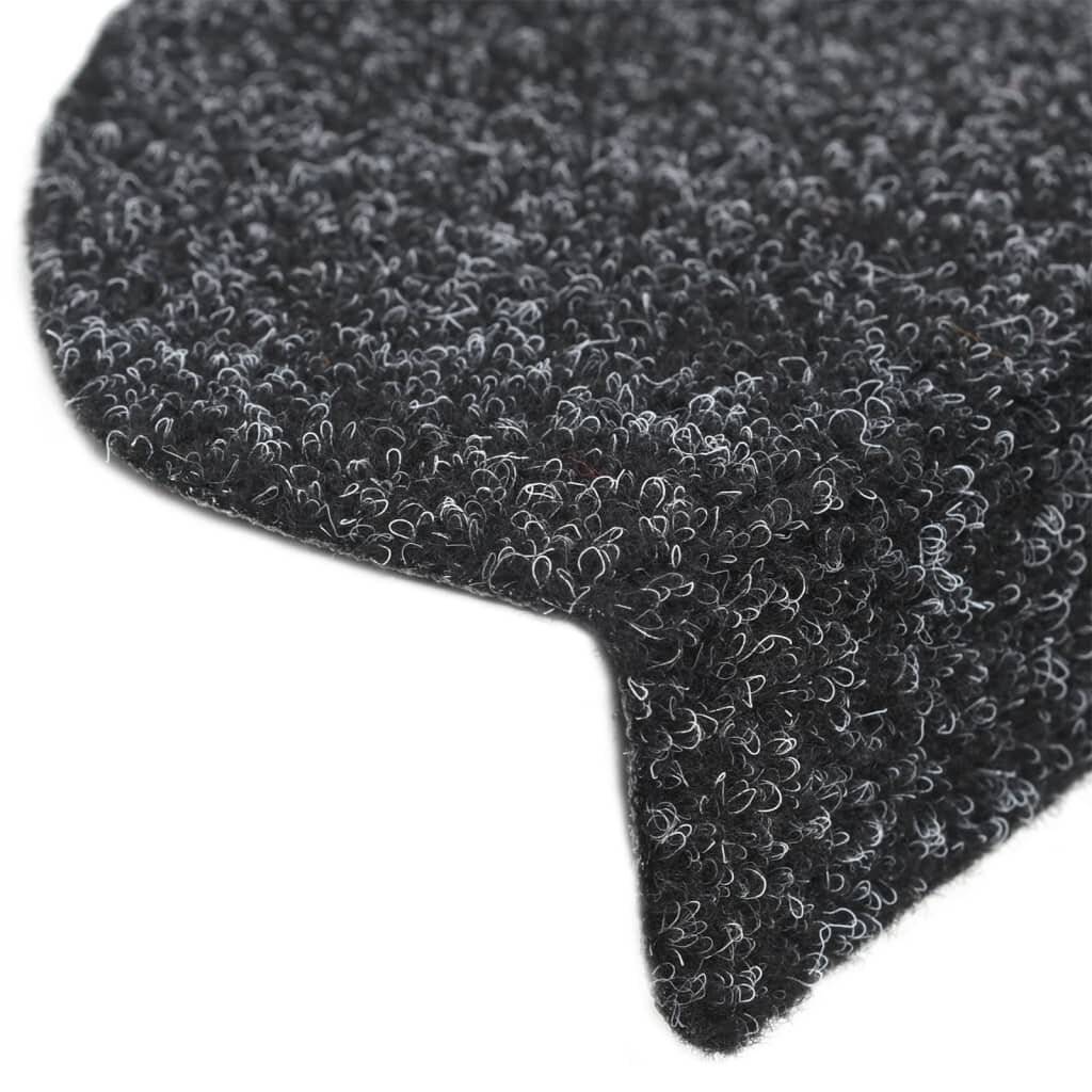 Selbstklebende Treppenmatten 5 Stk. Schwarz 54x16x4 cm-6