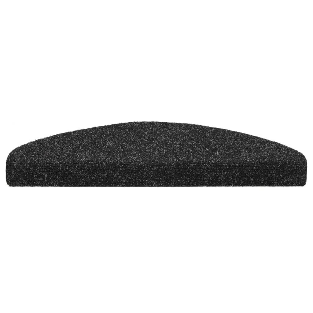 Treppenmatten Selbstklebend 10 Stk. Schwarz 65x21x4cm-5
