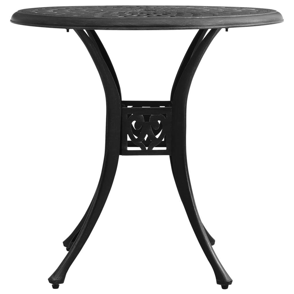Symbolbild für 5-tlg. Bistro-Set Aluminiumguss Schwarz