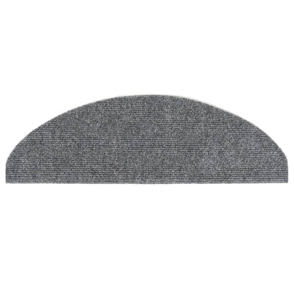 Selbstklebende Treppenmatten 5 Stk. Hellgrau 65x21x4 cm-5