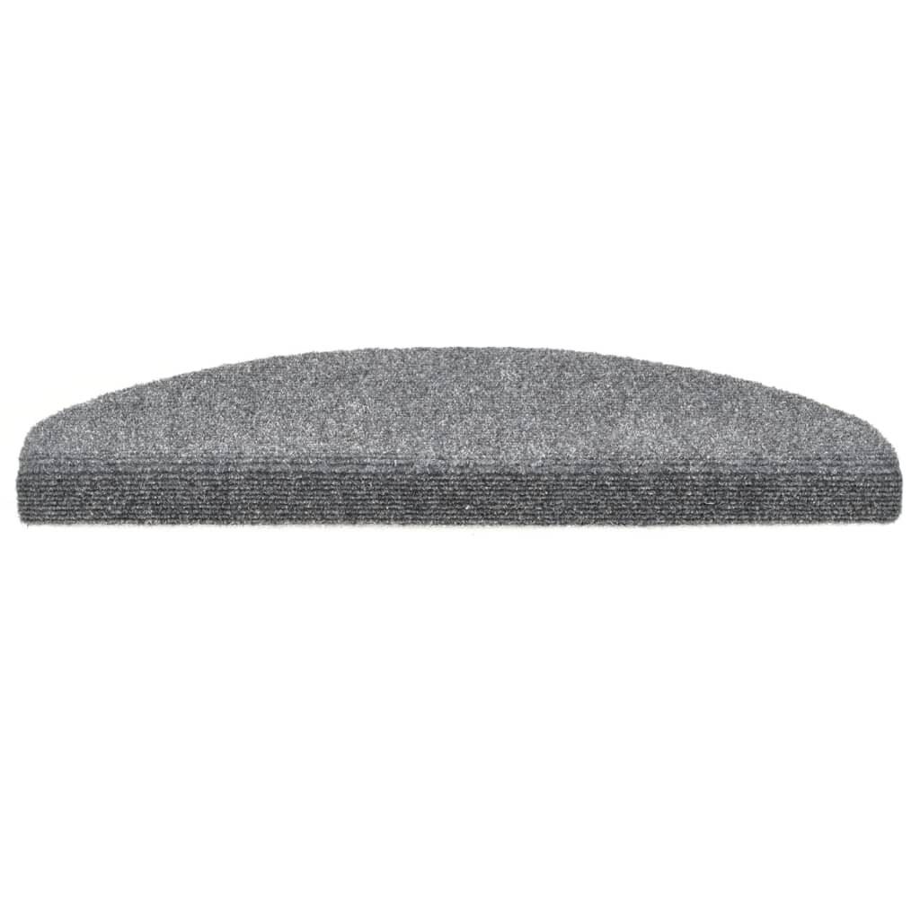 Selbstklebende Treppenmatten 5 Stk. Hellgrau 65x21x4 cm-4