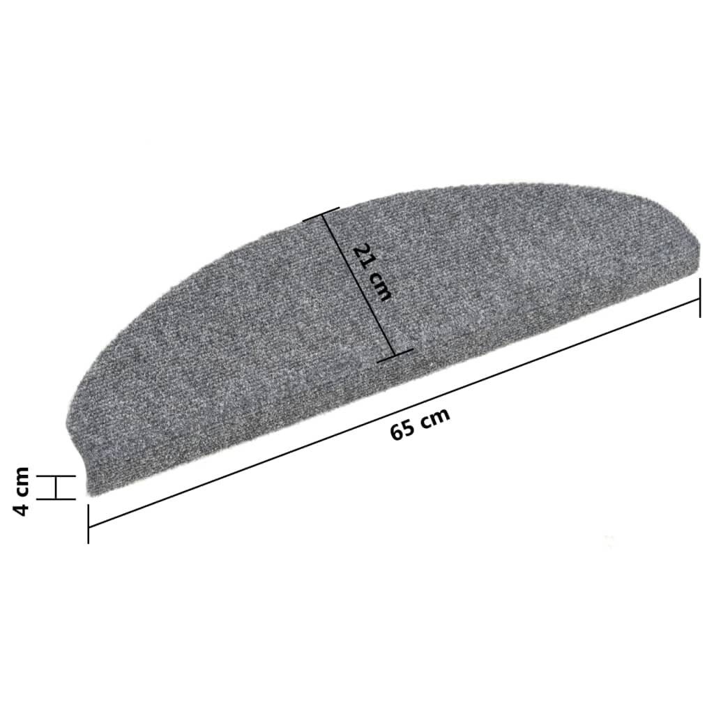 Symbolbild für Selbstklebende Treppenmatten 5 Stk. Hellgrau 65x21x4 cm