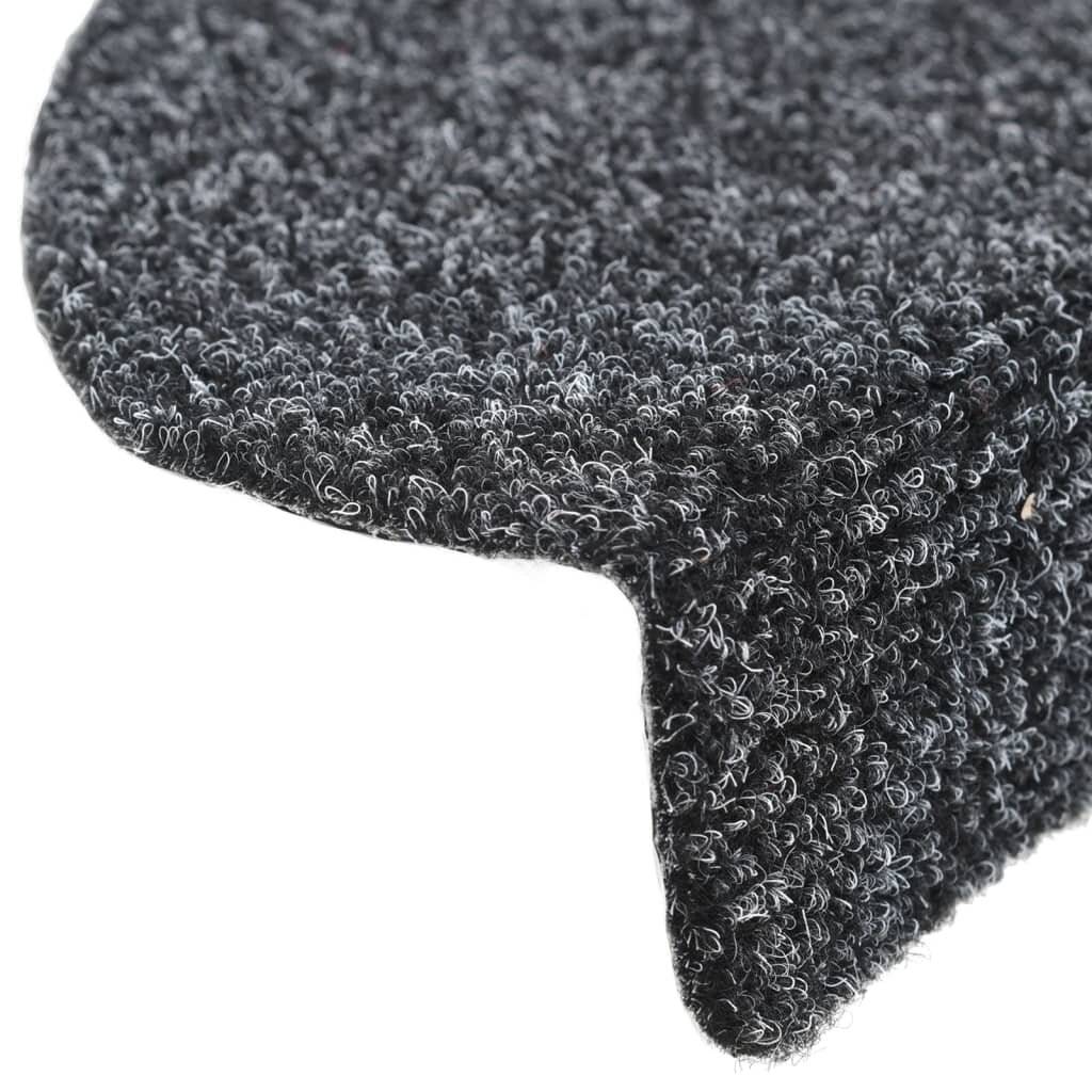 Selbstklebende Treppenmatten 5 Stk. Dunkelgrau 65x21x4 cm-6