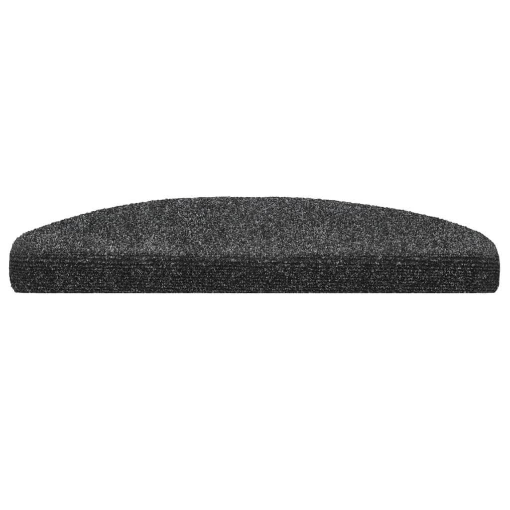 Selbstklebende Treppenmatten 5 Stk. Dunkelgrau 65x21x4 cm-4