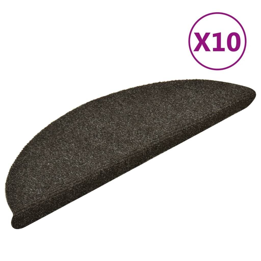 Selbstklebende Treppenmatten 10 Stk. Hellbraun 56x17x3cm-1