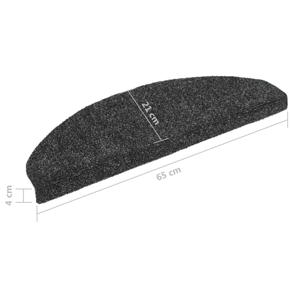 Symbolbild für Selbstklebende Treppenmatten 10 Stk. Dunkelgrau 65x21x4 cm