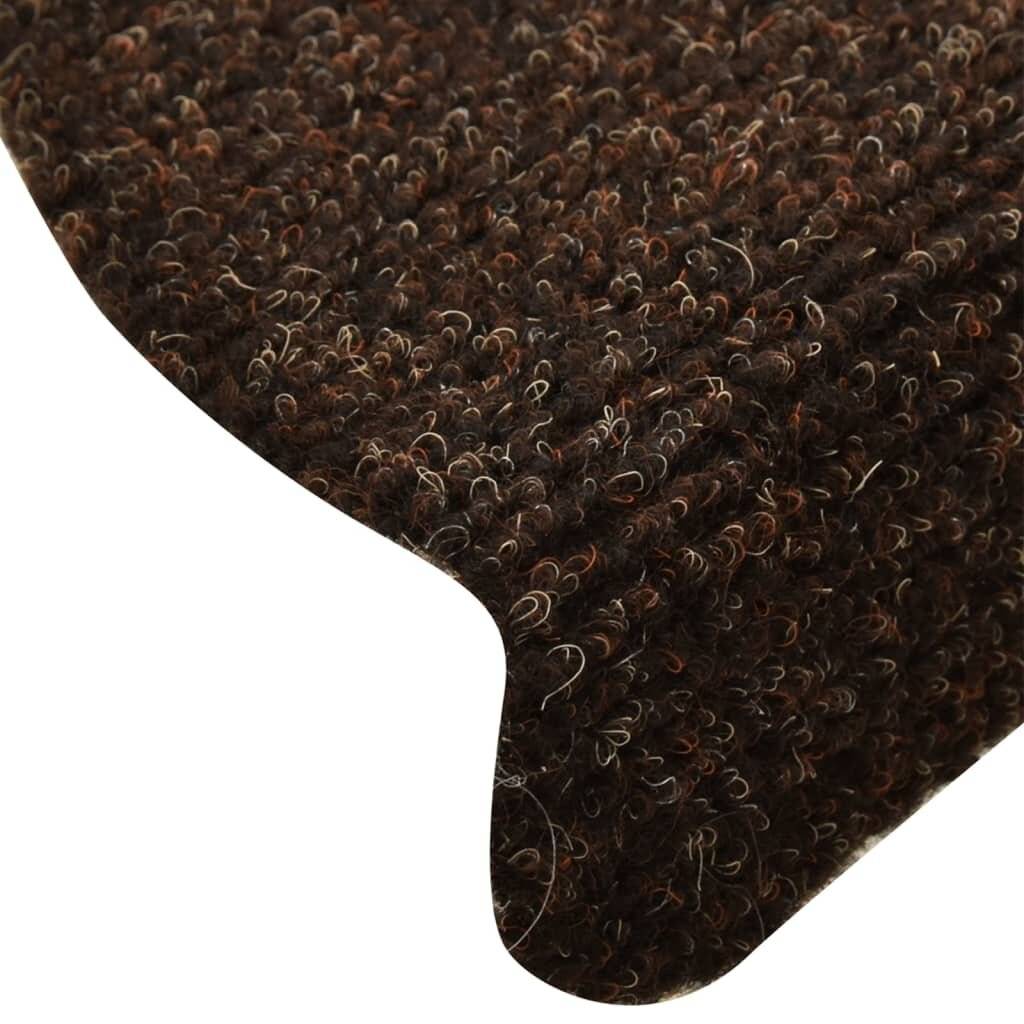 Selbstklebende Treppenmatten 5 Stk. Braun 65x21x4cm Nadelvlies-6