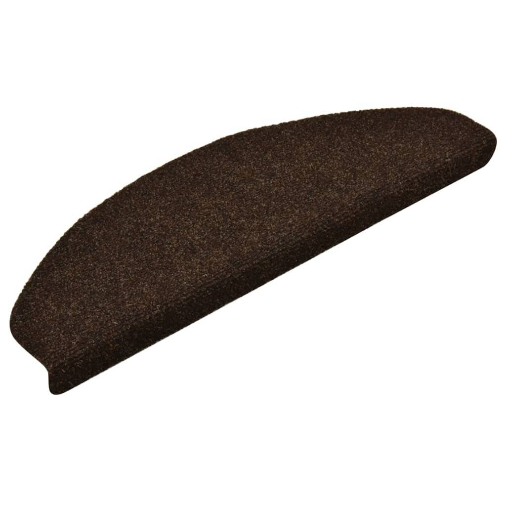 Selbstklebende Treppenmatten 5 Stk. Braun 65x21x4cm Nadelvlies-3