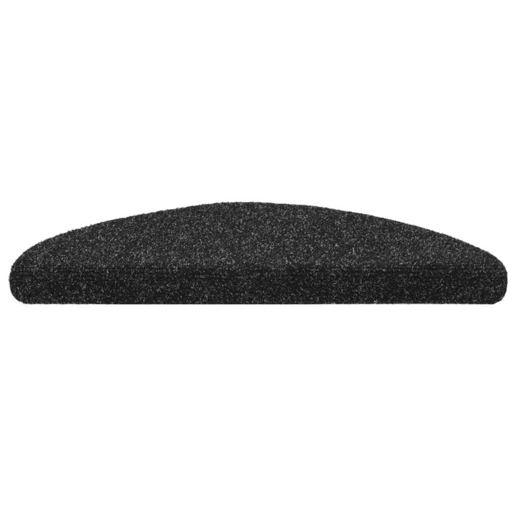 Selbstklebende Treppenmatten 10 Stk. Schwarz 54x16x4 cm-4