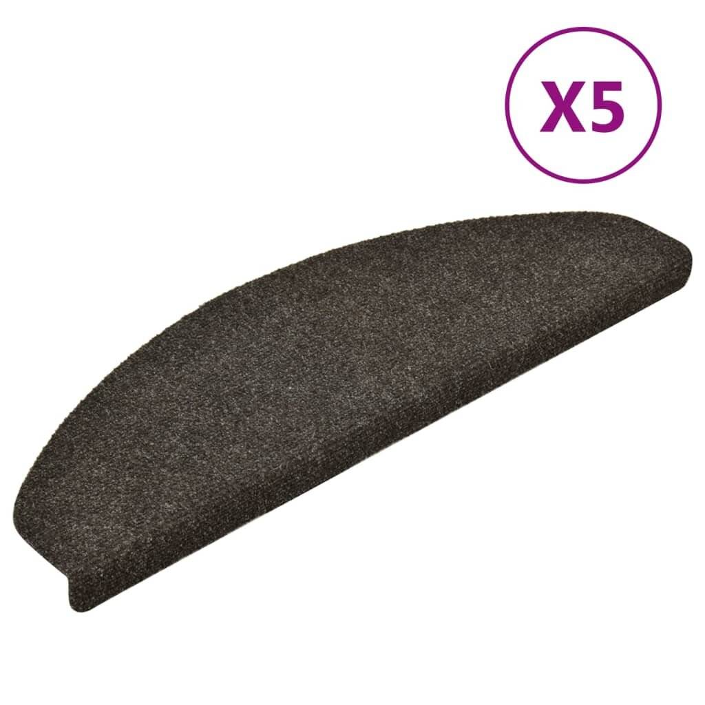 Selbstklebende Treppenmatten 5 Stk. Hellbraun 65x21x4cm-1