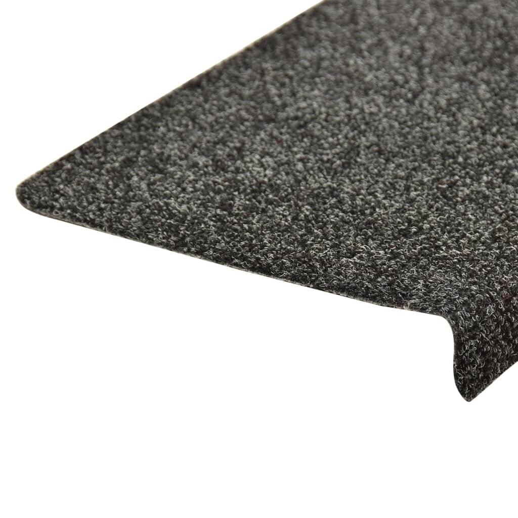 Treppenmatten 10 Stk. Grau 65x25 cm Nadelvlies-4