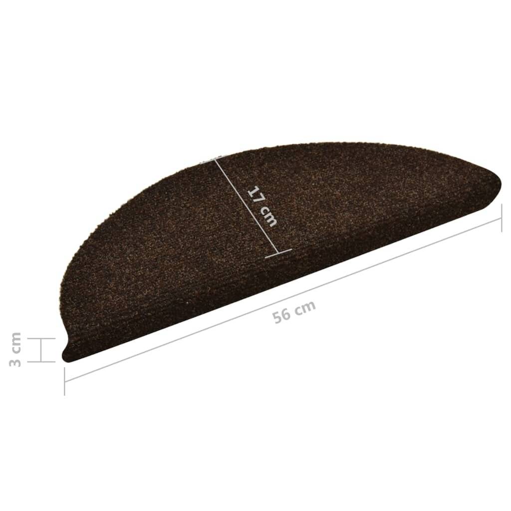 Symbolbild für Selbstklebende Treppenmatten 5 Stk. Braun 56x17x3cm Nadelvlies