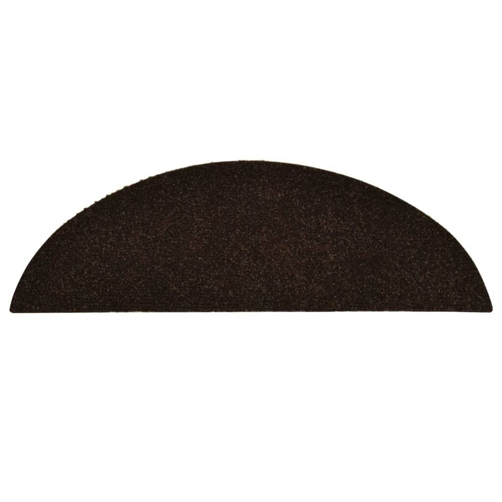 Selbstklebende Treppenmatten 10 Stk. Braun 56x17x3cm Nadelvlies-5