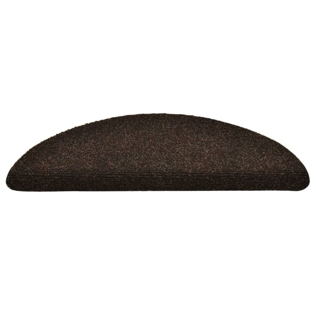 Selbstklebende Treppenmatten 10 Stk. Braun 56x17x3cm Nadelvlies-4