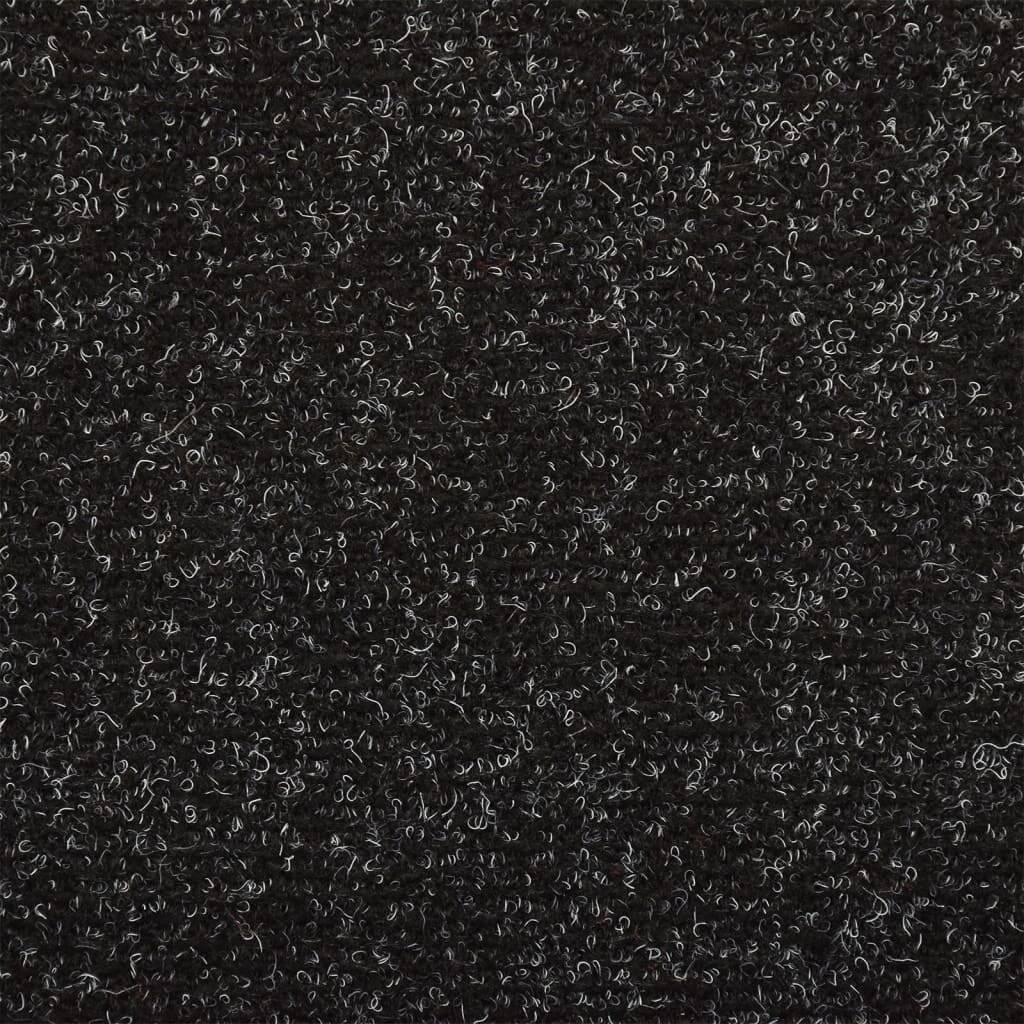 Treppenmatten 10 Stk. Schwarz 65x25 cm Nadelvlies-2