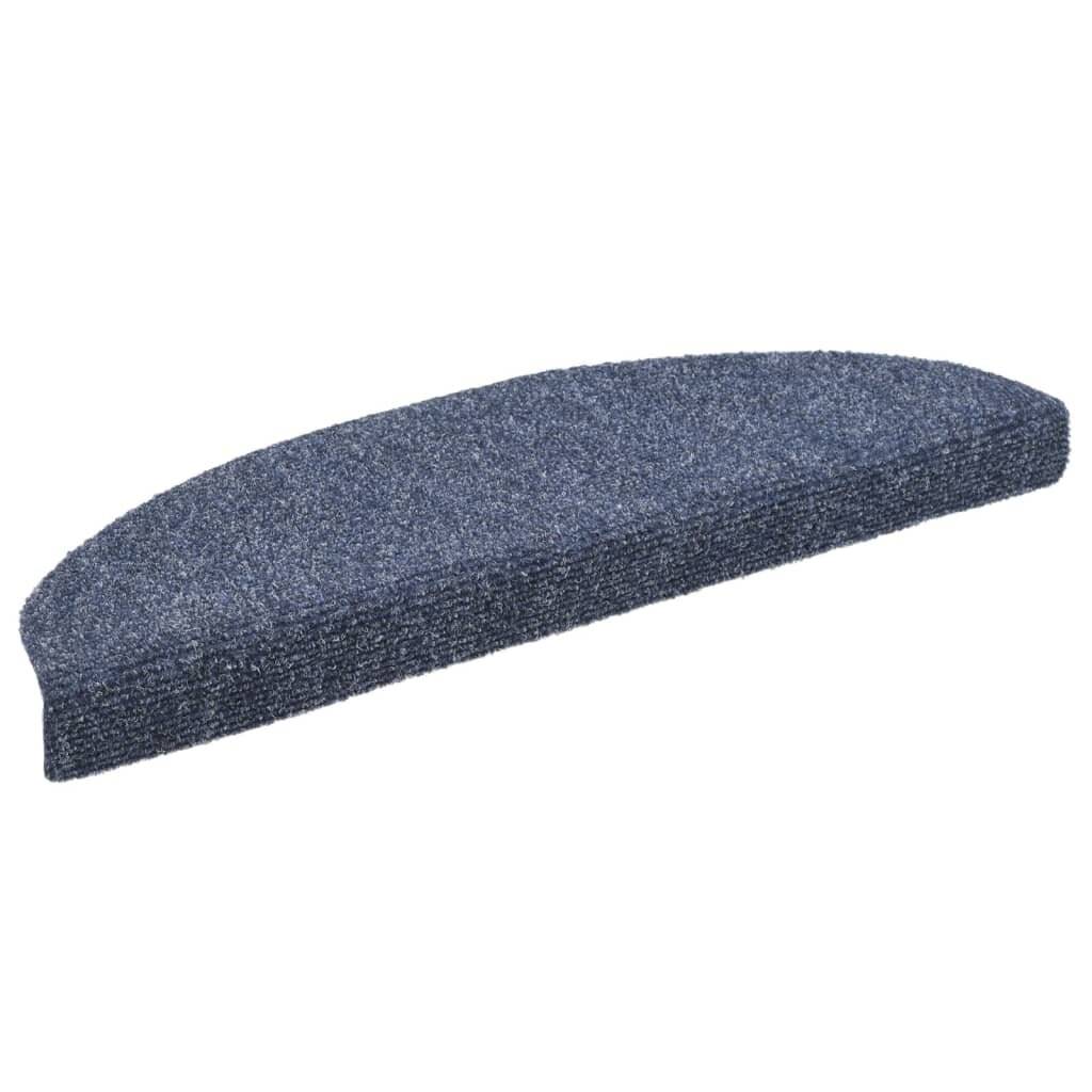 Selbstklebende Treppenmatten 5 Stk. Blau 65x21x4cm Nadelvlies-3