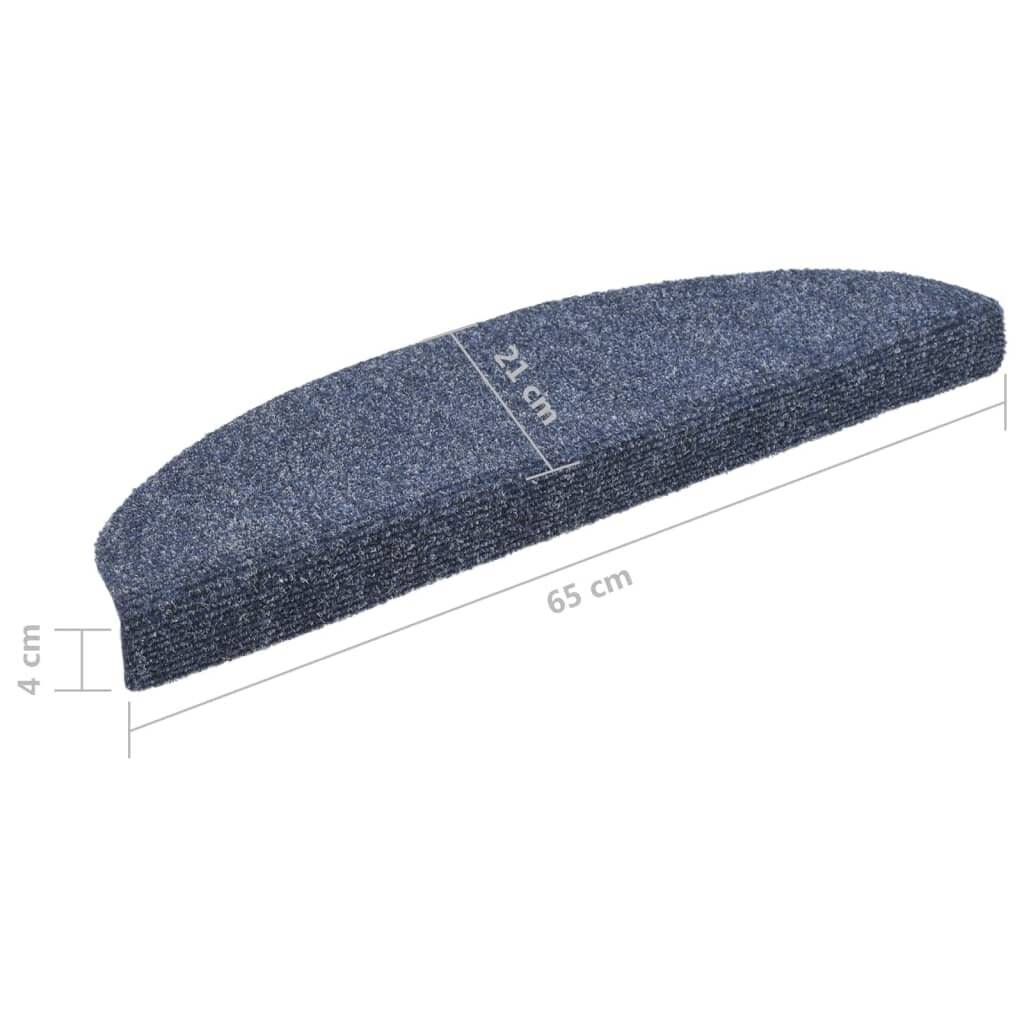 Symbolbild für Selbstklebende Treppenmatten 5 Stk. Blau 65x21x4cm Nadelvlies