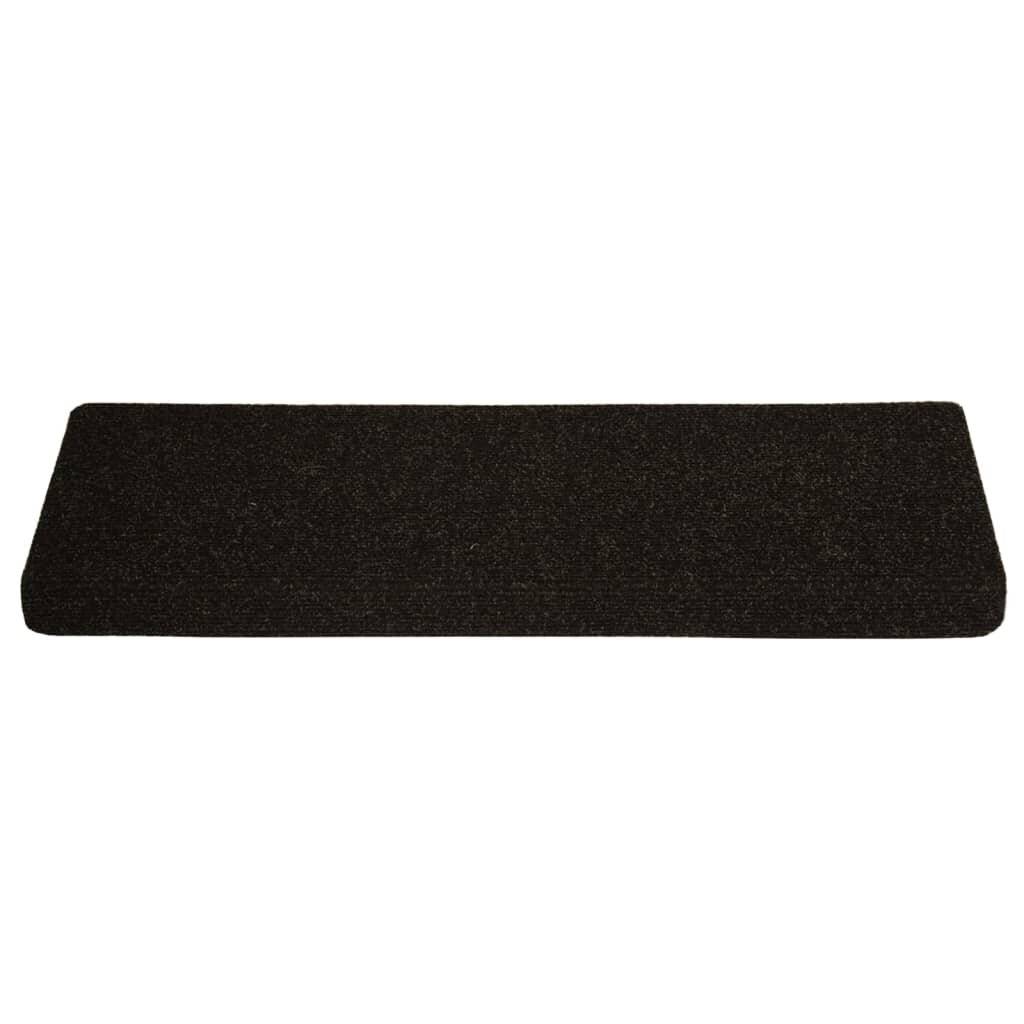 Treppenmatten 15 Stk. Nadelvlies 65x25 cm Braun-2