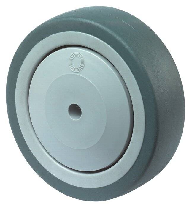 Ersatzrad D.125mm Trgf.100kg Gum.grau Achs-D.8mm Nabenl.36,5mm BS ROLLEN-2