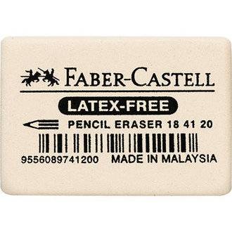 Faber-Castell Radierer 184120 Kautschuk weiß-3