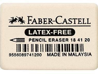 Preisbild für Faber-Castell Radierer 184120 Kautschuk weiß