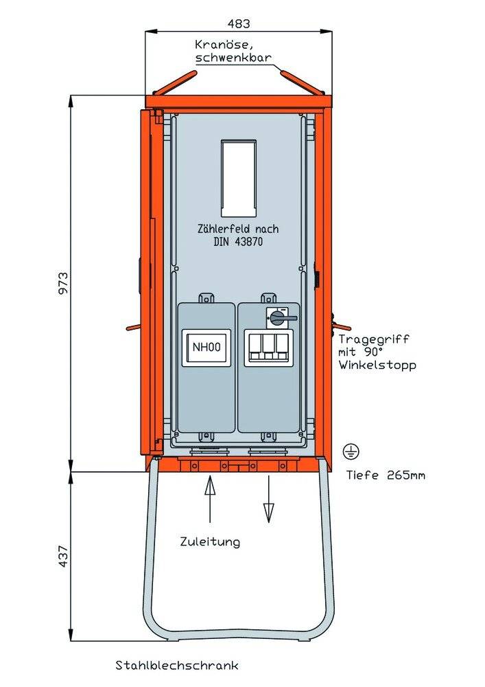 Walther Werke Anschlussschrank WA0011-2