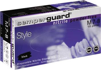 Einw.-Handsch.Semperguard Nitril Style Gr.XL schwarz Nitril 90 St./Box-4
