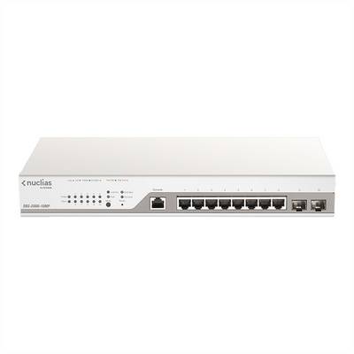 D-Link DBS-2000-10MP/E 10Port PoE Switch, Nuclias Cloud Managed Layer2 PoE+-0