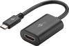 Goobay 38532 USB C auf HDMI Adapter / UHD 4K @ 60 Hz / OTG USB-C Stecker zu HDMI Buchse / Adapterkabel Schwarz / 13 cm
